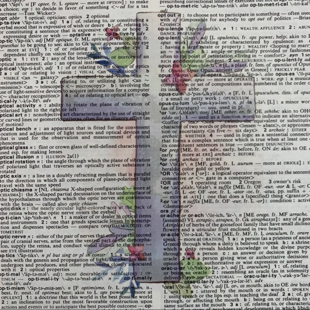 Dictionary Art Print Cross with Flowers, Vintage Art Print